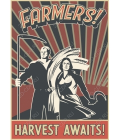  Farmers! Waiting for the harvest! Vintage
