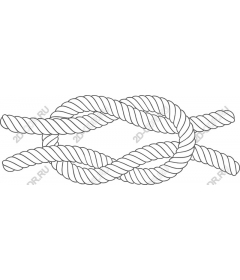  Elegant knot of the rope