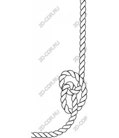  Braided rope with knot