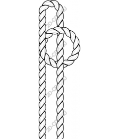  Elegant knot of the rope