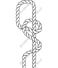  A complex knot of the rope and