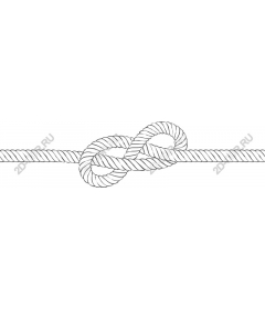 Elegant knot of the rope