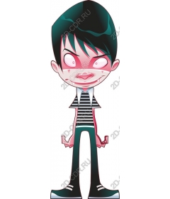 Whimsical mischief: cartoon character