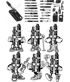 Набор персонажей для курения вейпа - Комплект