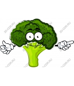  Fun character broccoli