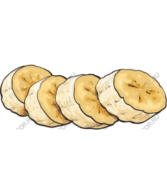  Кусочки банана