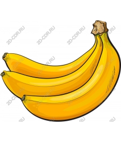 Яркий банан