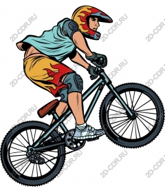 BMX rider in action