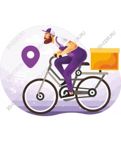  Bright Bicycle courier