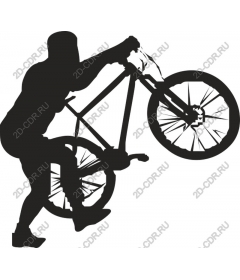  Трюк на велосипеде BMX