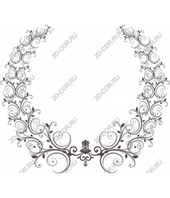  Elegant floral wreath