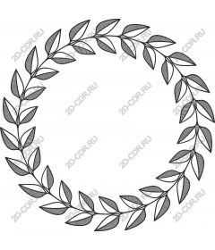  The black wreath of leaves