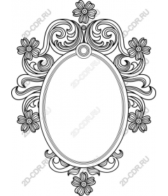 Exquisite floral frame