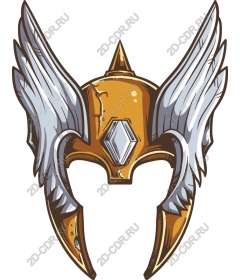 Majestic winged helmet