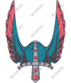 Majestic Viking helmet with wings