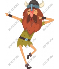 Playful character-Viking