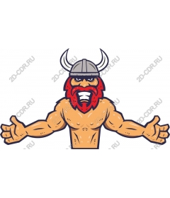  Mascot fierce Viking
