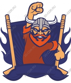  A ferocious Viking warrior