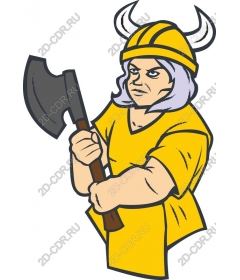  A ferocious Viking warrior