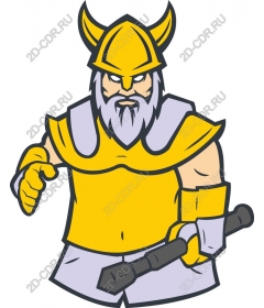 Valiant warrior in yellow armor