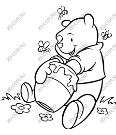  Adorable bear with honey pot