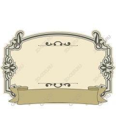 Elegant vintage decorative frame