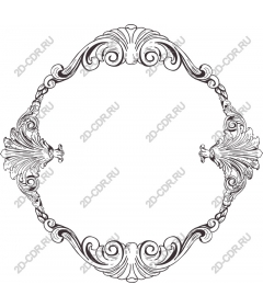 Vintage decorative frame