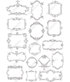 Коллекция декоративных рамок - Элегантный набор клипартов