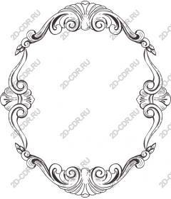 Elegant vintage decorative frame