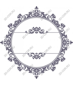 Vintage floral frame
