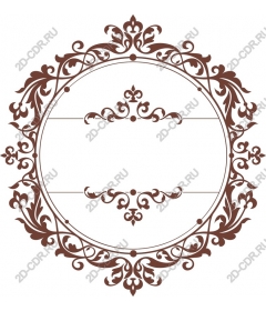 Exquisite floral frame