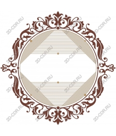 Decorative vintage frame ornament