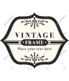 Vintage frame — elegant custom
