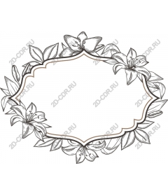 Elegant floral frame