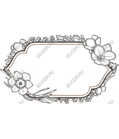  Elegant floral frame
