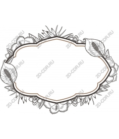  Elegant floral frame