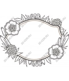  Elegant floral frame
