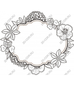  Elegant floral frame