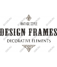 Frame in vintage style