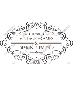  Collection of vintage frames and elements