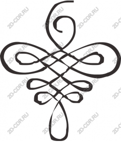  Elegant twining motif and