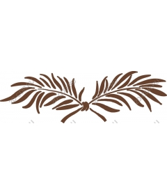 Stylized palm leaves