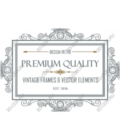  Collection of vintage frames and elements