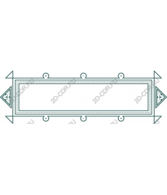  Elegant geometric border