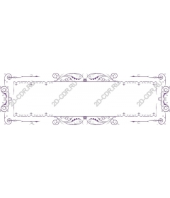  Elegant decorative floral frame