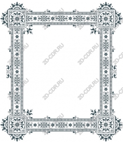 Exquisite vintage floral frame
