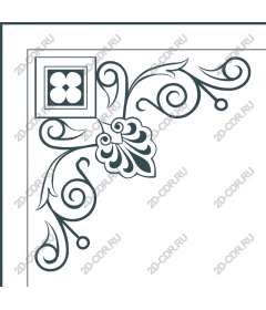  Elegant corner flourish