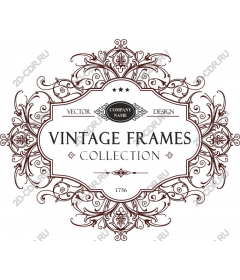  Collection of vintage frames