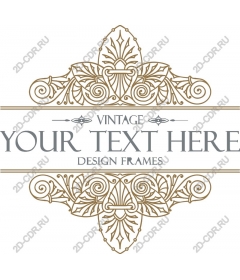 Vintage decorative frame