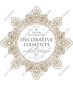 Frame with decorative elements - Vintage